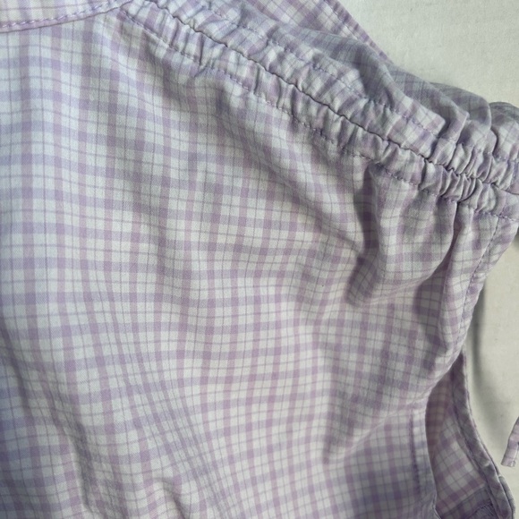 Esprit sleeveless lilac plaid shirt size 2 - Picture 5 of 6
